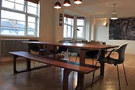 This is a small dining table with two benches. Solid Oak Dining Table Two Benches The Givendale