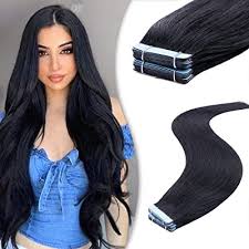 They love our 20 golden. Buy Creamily Tape In Hair Extensions Remy Hair Jet Black 16inch Real Human Hair Extensions 40g Pack 20pcs Tape In Straight Skin Weft Real Natural Adhesive Extensions Hair Seamless 16inch 1 Jet Black