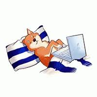 It's a great way for your message to stand out. Dog Typing Gif Dog Typing Laptop Discover Share Gifs Sketch Book Imessage Sticker Cool Animations
