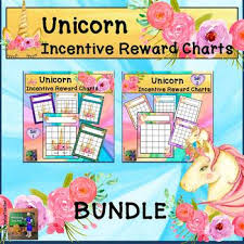 Unicorn Incentive Reward Sticker Charts Bundle