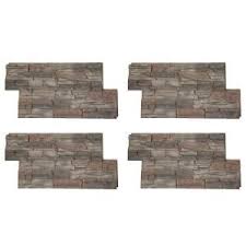 Genstone Stacked Stone 24 In X 42 In Kenai Faux Stone Siding Panel 4 Pack Sskip 4 The Home Depot Stone Siding Stacked Stone Panels Stone Panels