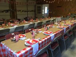The Tables All Set For The Low Country Boil Birthday Party There Were Even Bibs For The Guests Seafood Boil Party Decorations Seafood Boil Party Seafood Party