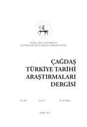 And the idea comes dir. Cagdas Turkiye Tarihi Arastirmalari Dergisi Dokuz Eylul Universitesi
