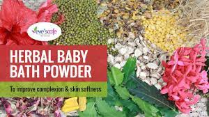 Home Made Herbal Baby Bath Powder 100 Natural Baby Bath Powder 100 Safe Youtube