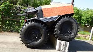 Sherp Atv Has Massive Tires That Float Geeky Gadgets Monster Trucks Amphibious Vehicle Vehicles