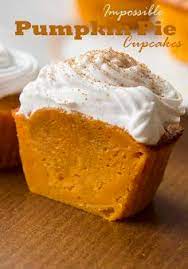Impossible Pumpkin Pie Cupcakes Pumpkin Dessert Desserts Dessert Recipes