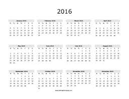 2016 Calendar Free Printable Allfreeprintable Com Free Printable Calendar Calendar Printables Yearly Calendar