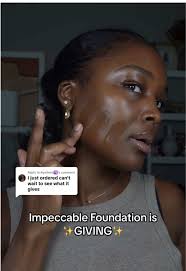 Replying to @Kymbrea♍️ Spoiler: THIS is what it gives 😏 @MELINDA BERRY  stuns in shade 7N of Impeccable Foundation ✨ #ABH #ImpeccableSkin  #ABHImpeccable #TikTokShop #ImpeccableFoundation ...