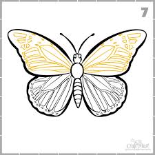 Step by step drawing butterfly easy stock vector royalty. How To Draw A Butterfly Step By Step Easy And Fast Craft Mart