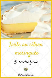 Tartes Recette Recette Tarte Au Citron Recettes De Cuisine