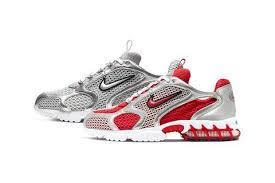 Nike S Air Zoom Spiridon Cage 2 In Track Red And Smoke Grey Get A Closer Look In 2020 Nike Air Zoom Air Zoom Nike Air