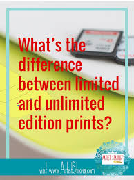 Tips Tricks Unlimited Versus Limited Edition Prints Art Craft Videos Limited Edition Prints Prints