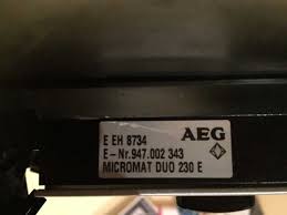 Einbau Mikrowelle Aeg Mikromat Duo 230 E Ausbauen Kleingerate Co Teamhack