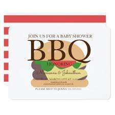 Minimalist Hamburger Bbq Cookout Baby Shower Invitation Zazzle Com Baby Shower Invitations Bbq Invitation Baby Shower Bbq