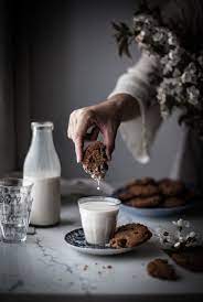 Almond Milk Chocolate Chip Cookies The Kitchen Mccabe Recipe Milk Chocolate Chip Cookies Milk Chocolate Chips Dessert Photography