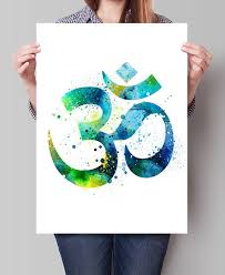 Yoga Art Print Yoga Artwork Om Symbol Yoga Art Watercolor Yoga Art Buddha Art Wall Art Print Watercolor Art Wall Art Yoga Art Yoga Painting Yoga Artwork