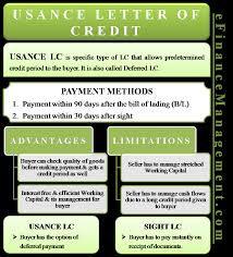 Usance Letter Of Credit Meaning Example Sight Vs Usance