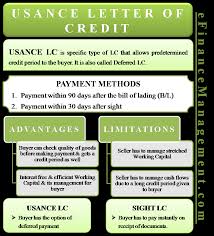 usance letter of credit meaning example sight vs usance