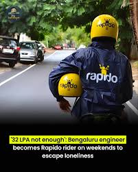 Engineer, 32 LPA, Finds Solace in Rapido Rides to Beat Loneliness