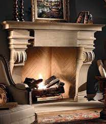 Faux wood fireplace mantel kit w/ ashford corbels. Standout Faux Stone Fireplace Designs