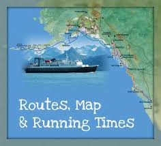 Alaska State Ferry Maps Routes And Running Times Marine