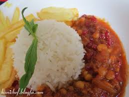 نتیجه تصویری برای خورش قیمه خلال و زرشک