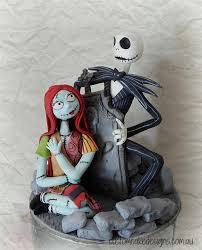 Nightmare before christmas jack skellington emily red rose edible cake topper image abpid24415. Nightmare Before Christmas Fondant Figurines Cake By Cakesdecor