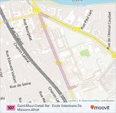 107 Route Time Schedules Stops Maps Ecole Veterinaire De Maisons Alfort