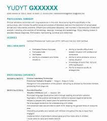 Writing a great lab technician cover letter is an important step in getting hired at a new job, but it can be hard to know what to include and how to format a cover letter. Clinical Laboratory Technician Resume Example Livecareer