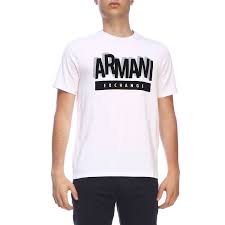 Best Price On The Market At Italist Armani Collezioni Armani Exchange T Shirt Armani Exchange Short Sleeved T Shirt With Maxi Print