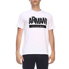 best price on the market at italist armani collezioni armani exchange t shirt armani exchange short sleeved t shirt with maxi print