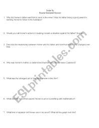 English Worksheets October Sky Movie Comprehension Questions