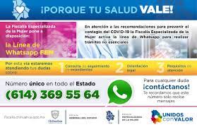 Fiscalia De La Mujer Habilita Linea De Whatsapp Para Tramites No Esenciales Fiscalia General Del Estado