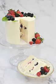 Primarily made out of sugar, fondant is a sweet sugar paste that is rolled out in large pieces to place and shape on the cake for a flawless finish. Chantilly Cake Mascarpone Mousse Filling With Berries Recipe