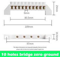 5/6/7/8/10/12 Hole Bridge Type Zero Line Ground Bar ...