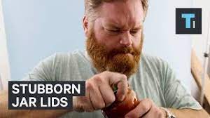 You could also wack the bottom on the countertop (cover with a towel first to prevent damaging the surface), do so with enough force to break the seal without shattering the glass. How To Open A Stubborn Jar Lid Youtube