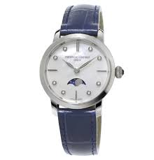Discover the slimline moonphase frederique constant watches. Frederique Constant Damenuhr Slimline Ladies Moonphase Fc 206mpwd1s6 Blau 99 Galeria Karstadt Kaufhof