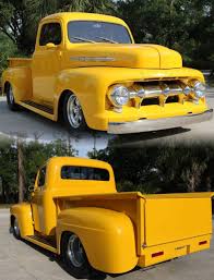Image result for Chrome Yellow 1950 Ford Truck