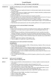 Supplier Quality Development Engineer Resume Samples Velvet Jobs