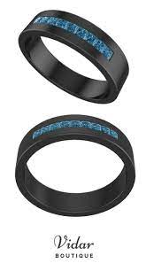 Black Gold Blue Diamonds Wedding Ring For Men Mens Wedding Rings Blue Diamond Wedding Ring Rings For Men