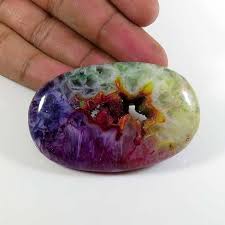 Check Out This Item In My Etsy Shop Https Www Etsy Com Uk Listing 545957061 Solar Quartz Druzy Gemstone 15430c Gemstones Crystals And Gemstones Rainbow Solar