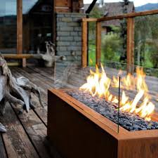 Galio Corten Gaskamin Aus Cortenstahl Gaskamin Cortenstahl Kamin