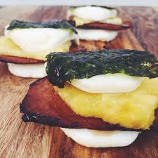 Musubi Steamed Buns With Teriyaki Fried Spam Pineapple Nori Recipe Steamed Buns Steam Buns Recipe Fair Food Recipes