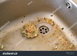 dirty clogging kitchen sink drain