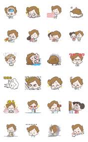 Chuchumei Daily Guy Moments Line Sticker Line Sticker Stickers In This Moment