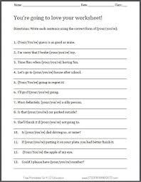 Quadratic equations, factorisation, expansion, graphs, decimals, probability, surface areas, scientific notations etc. Your You Re Worksheet Free Printable For Ela Student Handouts Middle School Literacy School Worksheets Teaching Grammar