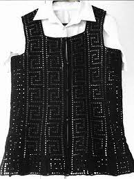 Siyah Zigzag Tig Isi Yelek Modelleri Aktif Moda Moda Yelek Bluz Kiyafet