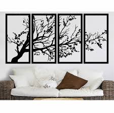 Metal tree wall art decor pictures. Tree Of Life 4 Panels Metal Tree Wall Art Tree Sign Metal Wall Decor 4 Pieces Wall Hangings Metal Wall Art Home Decoration Plaques Signs Aliexpress