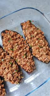 Karni Yarik Aubergines Farcies A La Viande Hachee Recette Aubergine Farcie Recette Avec Viande Hachee Recette A Base De Viande Hachee