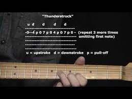 Thunderstruck By Acdc 365 Riffs For Beginning Guitar Youtube Riffs Acdc Thunderstruck
